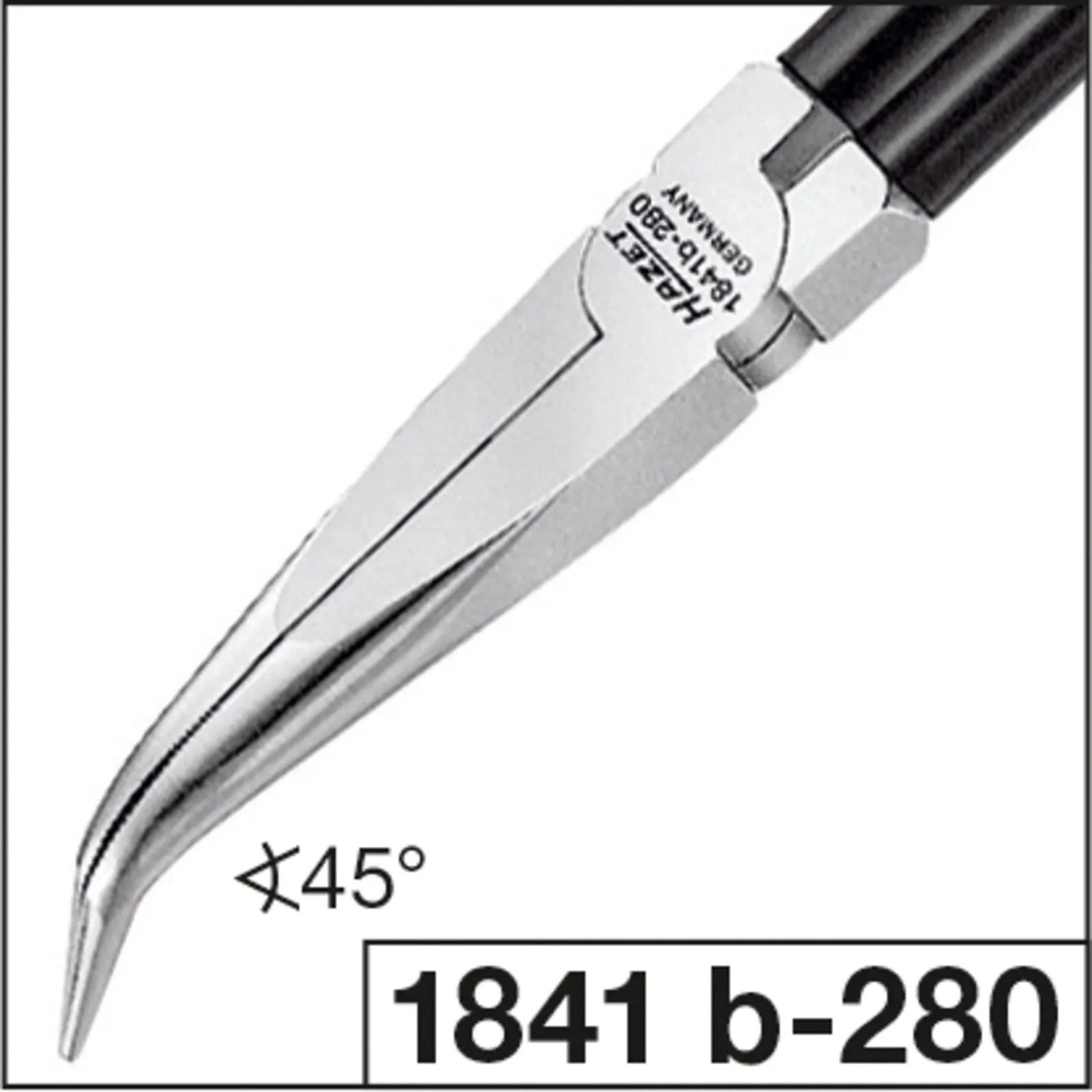 Polguľaté kliešte HAZET 1841B-280