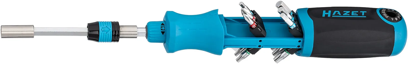 Račňový skrutkovač na bity s integrovaným zásobníkom HAZET 811R-4