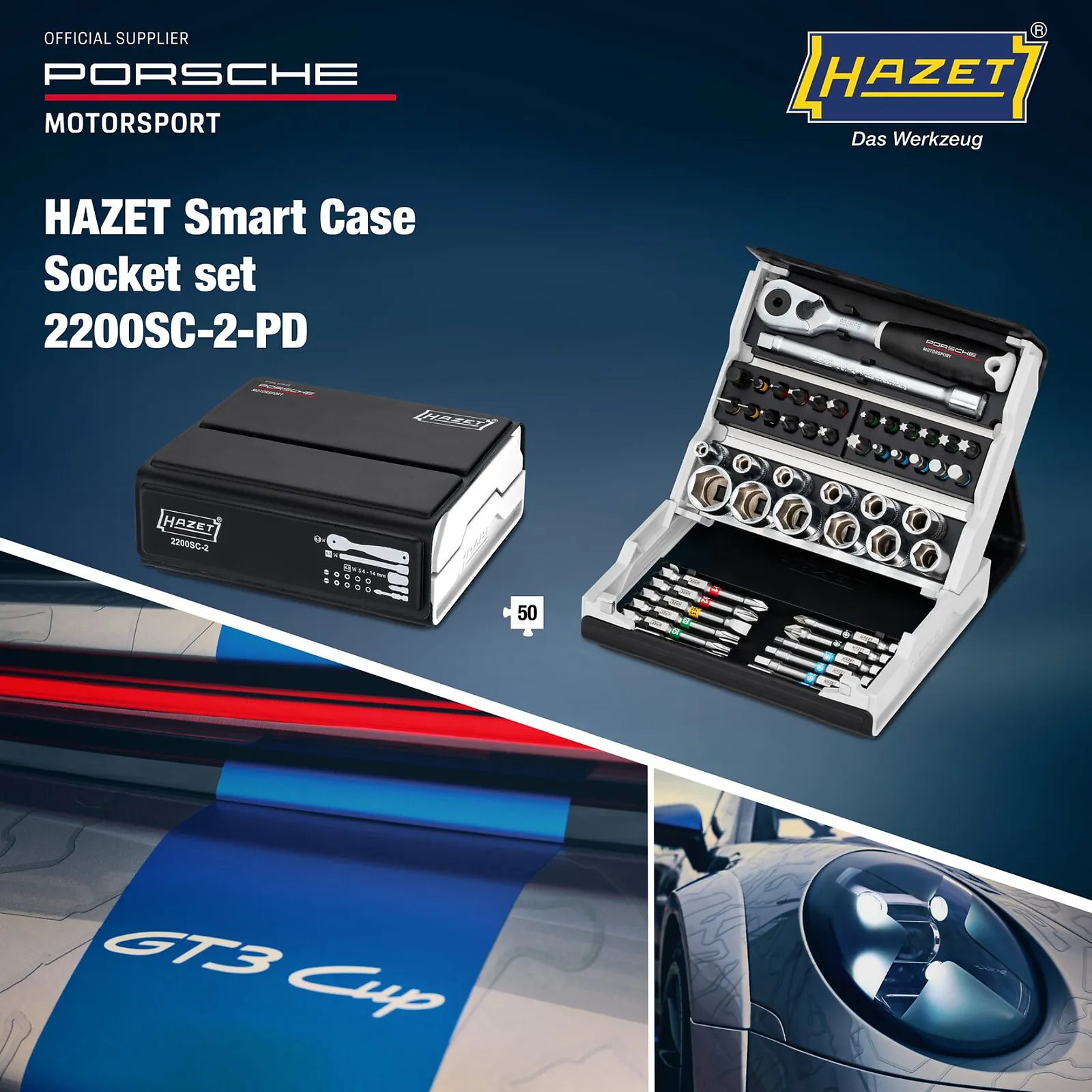 Súprava nástrčných kľúčov SmartCase HAZET 2200SC-2-PD
