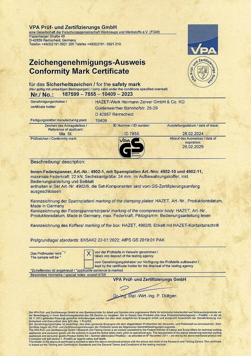 Upínacia doska HAZET 4902-10