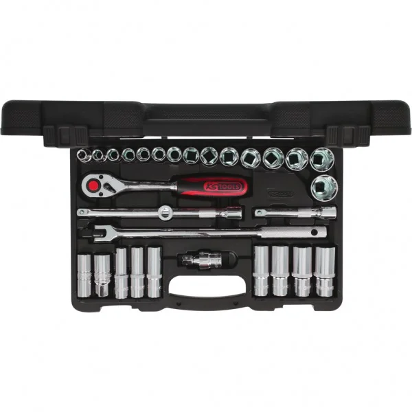 1/2" CHROMEplus súprava nástrčných kľúčov, 30-dielna KS Tools 918.0830