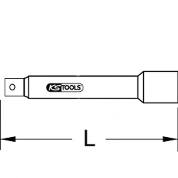 1/2" predĺženie s ochrannou izoláciou, automatická aretácia, 125 mm KS Tools 117.1229