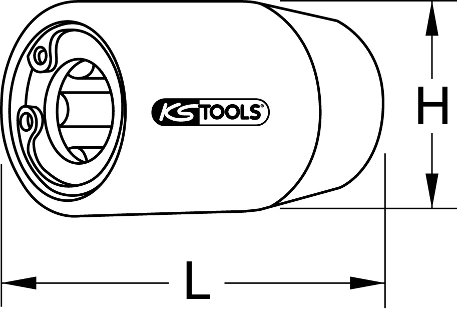 1/2" skrutkovač na závesné skrutky, M12 KS Tools 116.2088