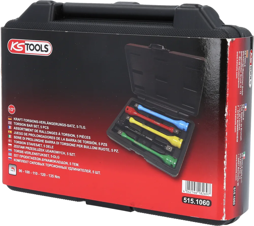 1/2" súprava silových torzných predĺžení, 5-dielna KS Tools 515.1060