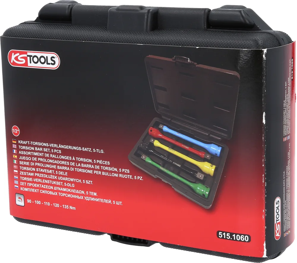 1/2" súprava silových torzných predĺžení, 5-dielna KS Tools 515.1060