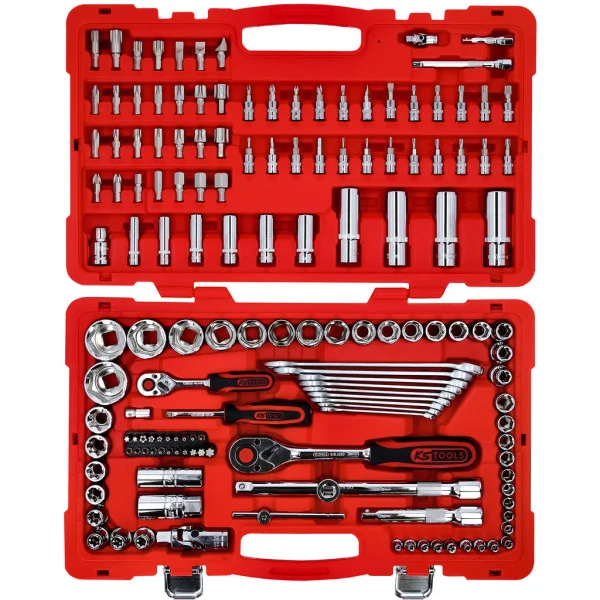 1/4" + 1/2" CHROMEplus súprava nástrčných kľúčov, 151-dielna KS Tools 958.0751