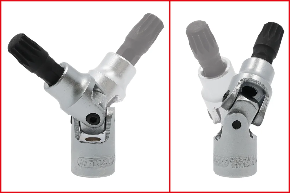 1/4" nástrčný kľúč XZN s kĺbom, M8 KS Tools 917.1489
