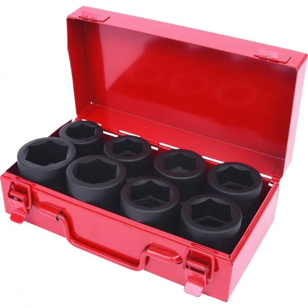 1" súprava šesťhranných silových nástrčných hlavíc, krátke, 8-dielna KS Tools 515.0610