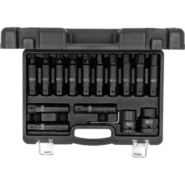 3/4" + 1" súprava silových výmenných nástrčných hlavíc a bitových nástrčných hlavíc, 16-dielna KS Tools 450.0420