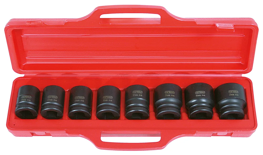 3/4" súprava šesťhranných silových nástrčných orechov, 8-dielna, krátke KS Tools 515.0208