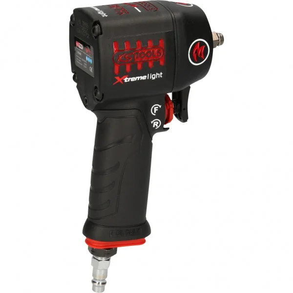 3/8" miniMONSTER Xtremelight vysokovýkonný pneumatický rázový uťahovák 1 390 Nm KS Tools 515.3855