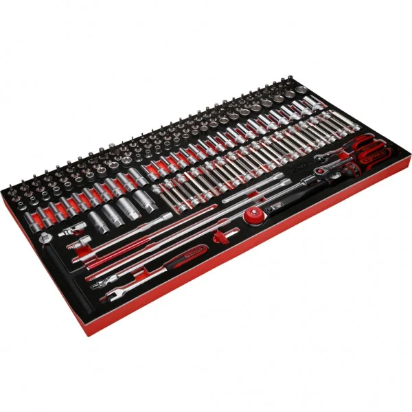 3/8" súprava nástrčných kľúčov v penovej vložke, 165-dielna KS Tools 813.0165