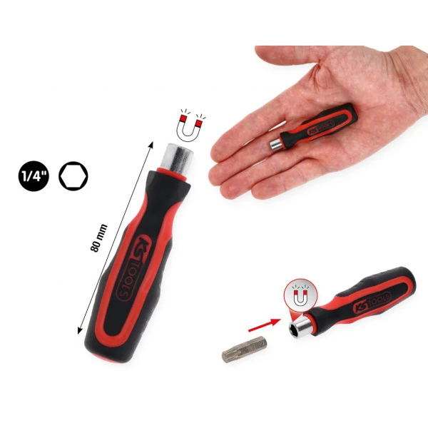 KS Tools 1/4" bitový skrutkovač bez rýchlouzáveru 159.1171