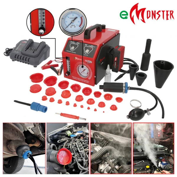 KS Tools Dymový stroj na detekciu netesností, s 2 Ah batériou, 36-dielny 550.1470