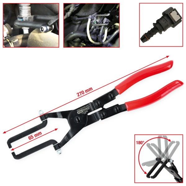 KS Tools Kliešte na palivové vedenie pre rýchlospojky s kĺbom 115.0906