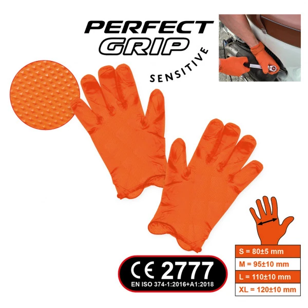 KS Tools Nitrilové rukavice, S, balenie 100 kusov 310.0461