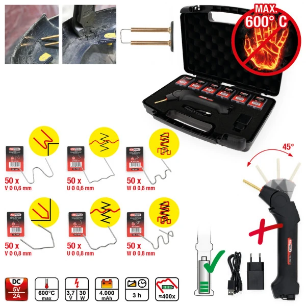 KS Tools Súprava na opravu plastov, 303-dielna 150.1065