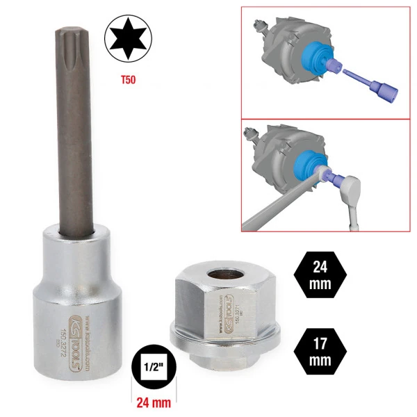 KS Tools Súprava náradia na remenice pre drážkové remene, 2-dielna 150.3270