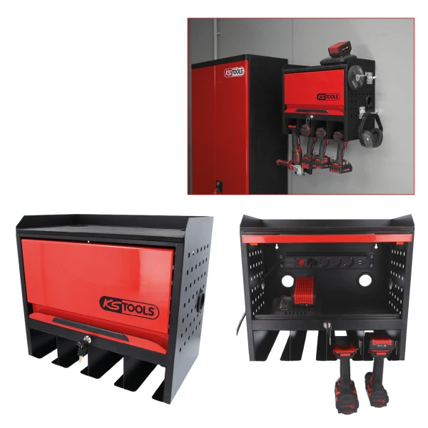 KS Tools eMONSTER nástenná skriňa na náradie s 1 dvierkami, V435xŠ480xH282mm 515.6901