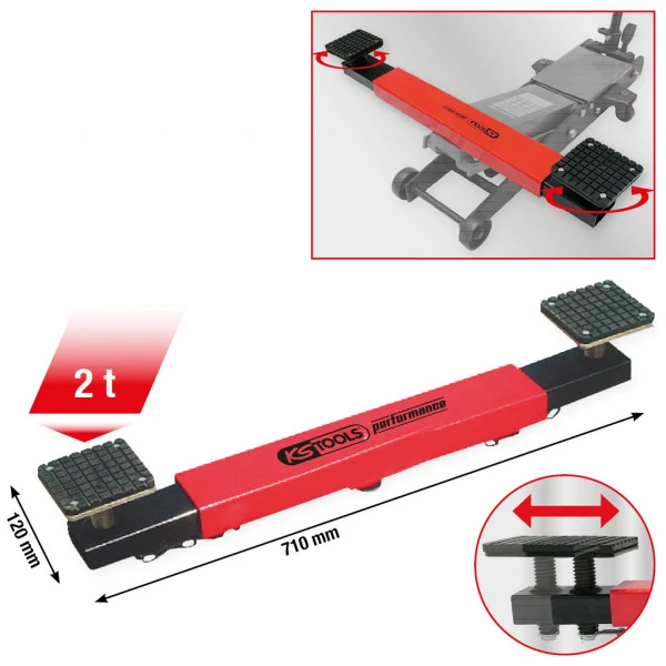 KS Tools performance Priečka pre zdvihák na autá, 2000 kg 160.1045