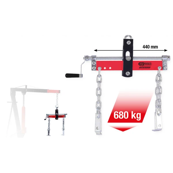 KS Tools performance Zariadenie na polohovanie bremien, 680 kg 160.1291