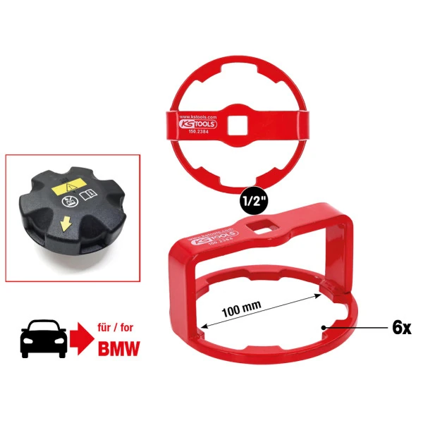 KS Tools  1/2" Nástroj na uvoľnenie krytu chladiča pre BMW 150.2384