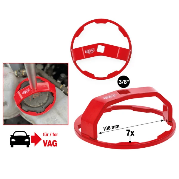 KS Tools 3/8" Nástroj na uvoľnenie krytu chladiča pre VAG 150.2386