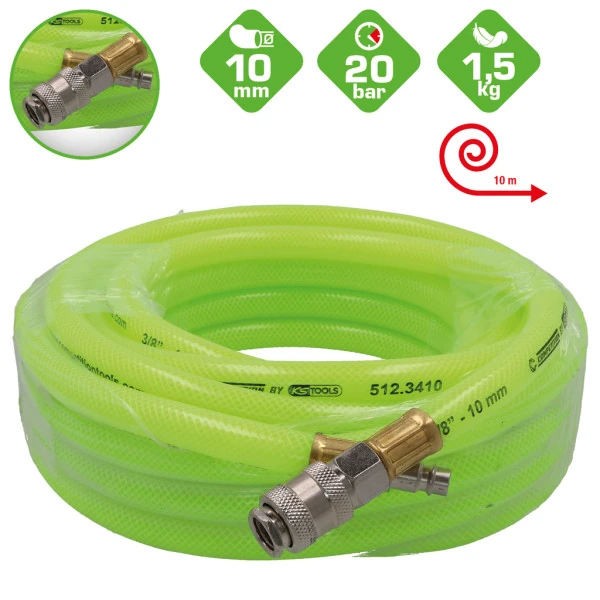 KS Tools COMPETITION Signálna hadica na stlačený vzduch 10m, ? 10mm 512.3410