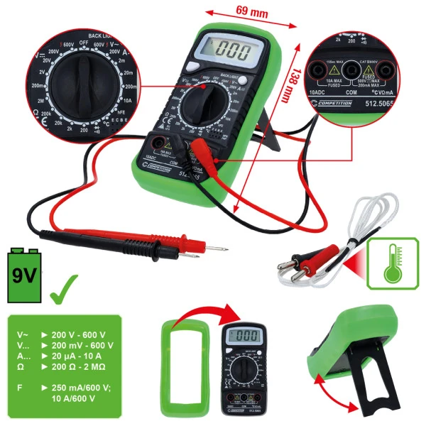 KS Tools Digitálny multimeter COMPETITION 512.5065