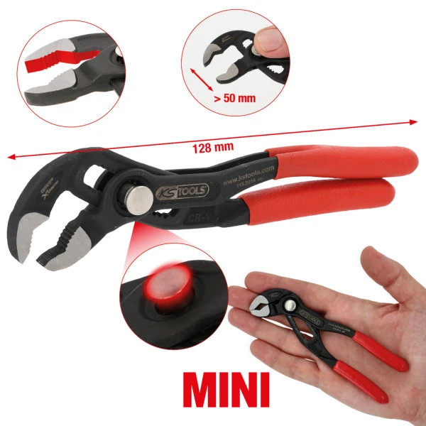KS Tools Mini kliešte na vodné čerpadlo 115.2015