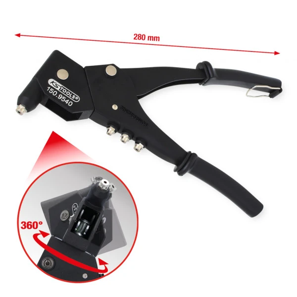 KS Tools  Ručné nitovacie kliešte, 280mm 150.9540