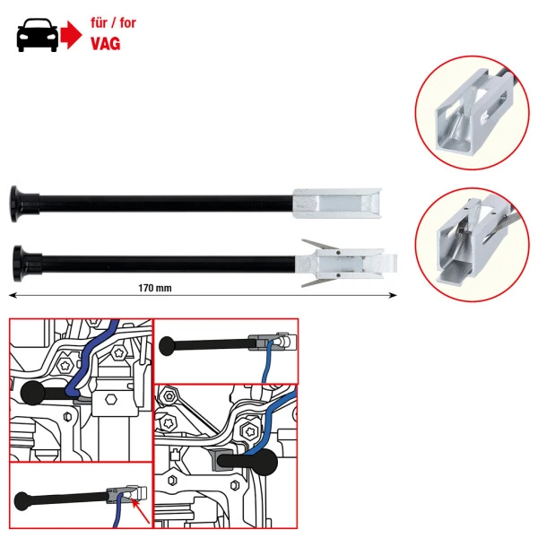 KS Tools Súprava náradia na montáž a demontáž mechatronického konektora pre VAG DSG 150.2495