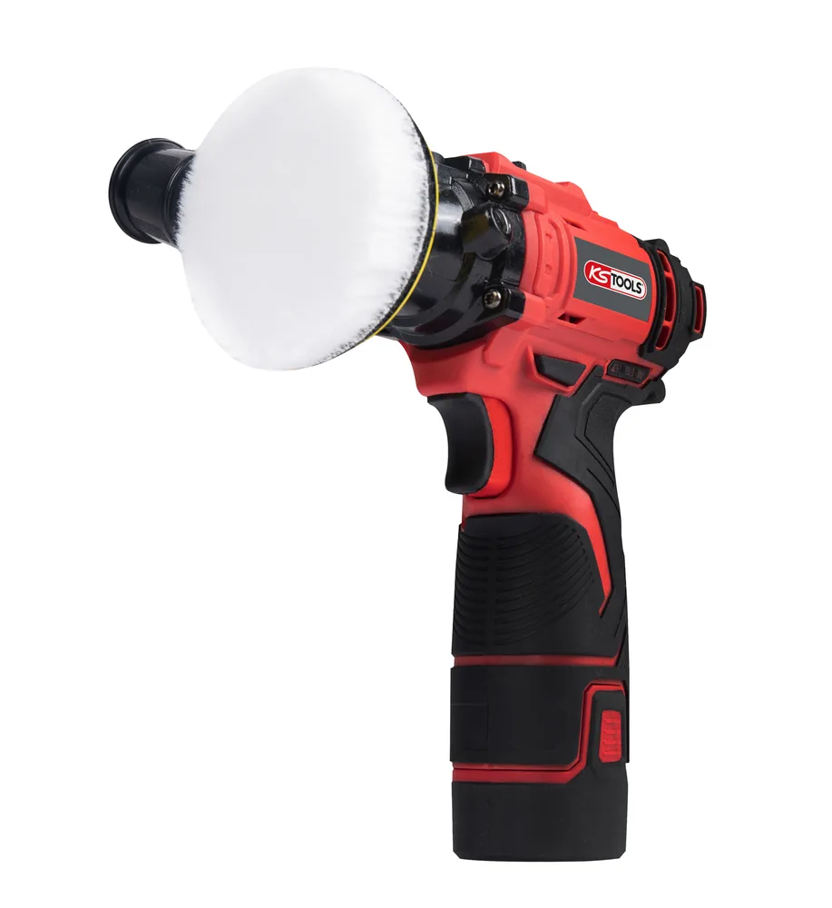 Akumulátorová leštička 12 V s príslušenstvom KS Tools 515.4760F