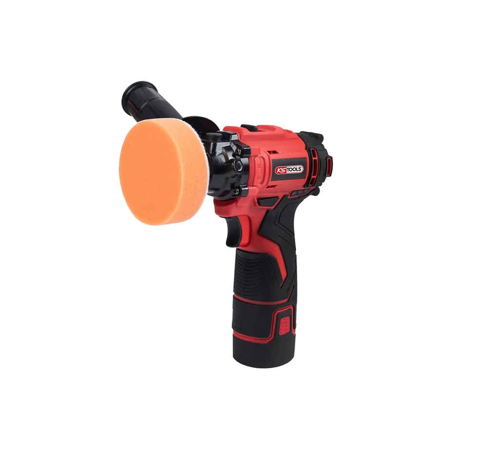 Akumulátorová leštička 12 V s príslušenstvom KS Tools 515.4760F