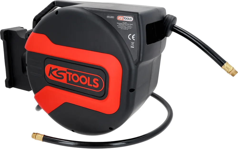 Automatický navijak hadice na stlačený vzduch, Ø 12mm x 15m KS Tools 515.4910