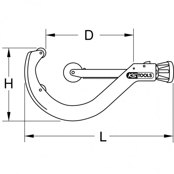 Automatický trubkorez na plastové rúry, 100–168 mm KS Tools 222.1680