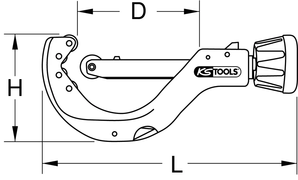 Automatický trubkorez na plastové rúry, 6-76mm KS Tools 222.0750