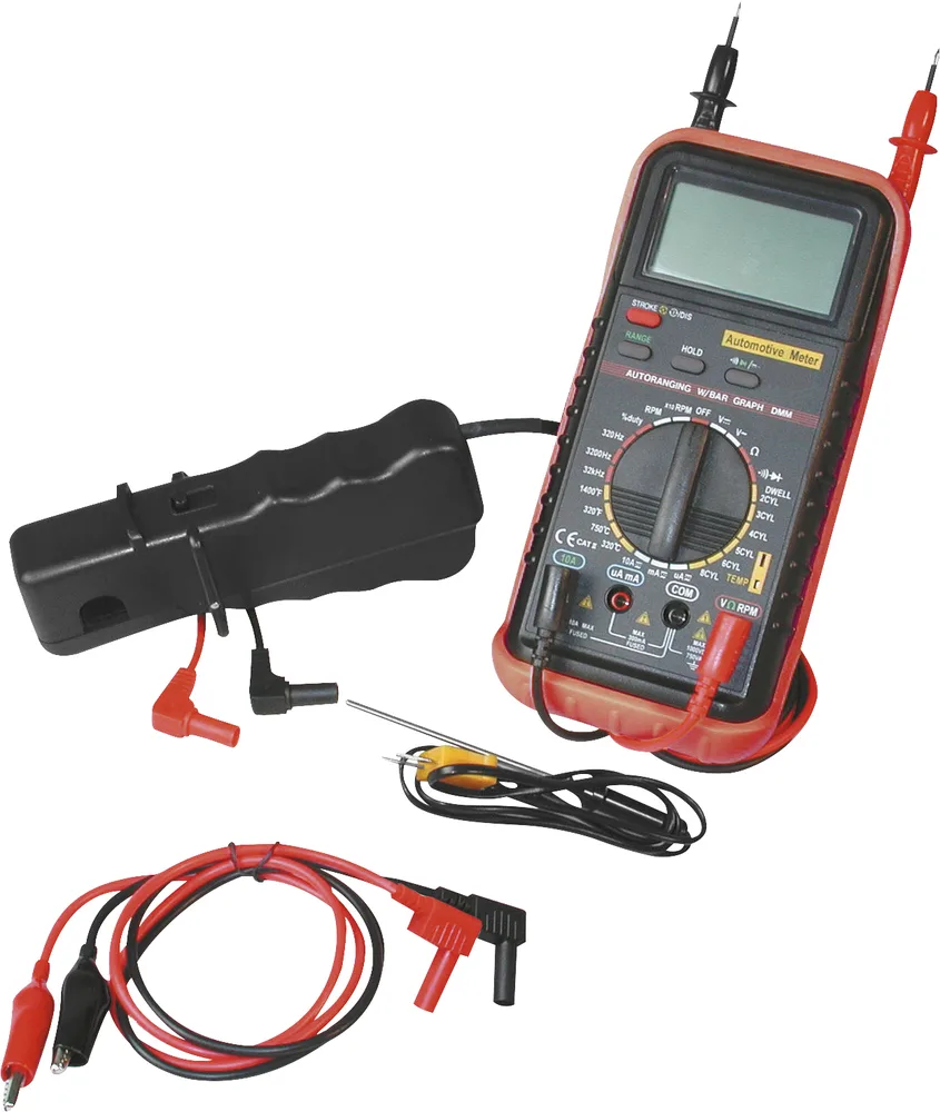 Automobilový multimeter s indukčnými kliešťami KS Tools 150.2040