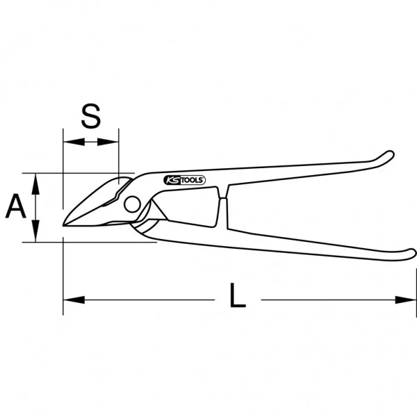 BERYLLIUMplus ideálne nožnice, 280 mm KS Tools 962.9016