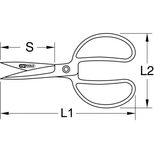 BERYLLIUMplus nožnice na plech, 300 mm KS Tools 962.9015