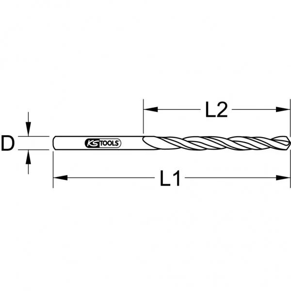 BERYLLIUMplus špirálový vrták Ø 12 mm KS Tools 962.9612