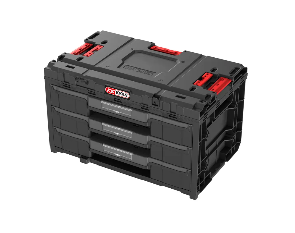 Box SCM s 3 zásuvkami, 9 vyberateľnými priehradkami a 21 zásobníkmi KS Tools 850.0386F