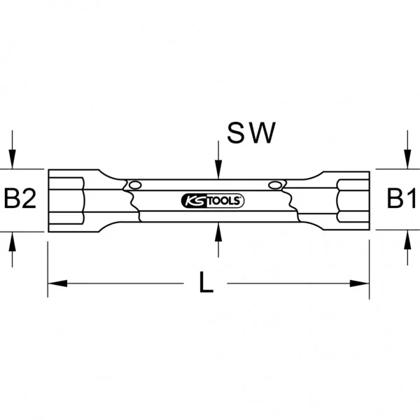 BRONZEplus 6-hranná nástrčná hlavica 24 × 26 mm obojstranná KS Tools 963.8401