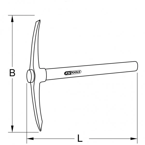 BRONZEplus čakan s násadou 500 mm KS Tools 963.9621