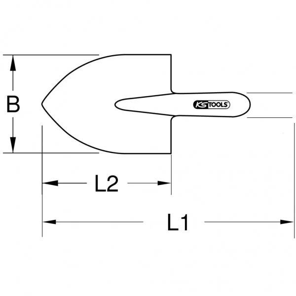 BRONZEplus frankfurtská lopata KS Tools 963.9636