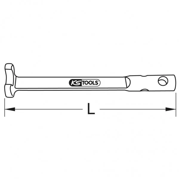 BRONZEplus hákový kľúč s ozubom bez otočného kolíka 36 mm KS Tools 963.8482