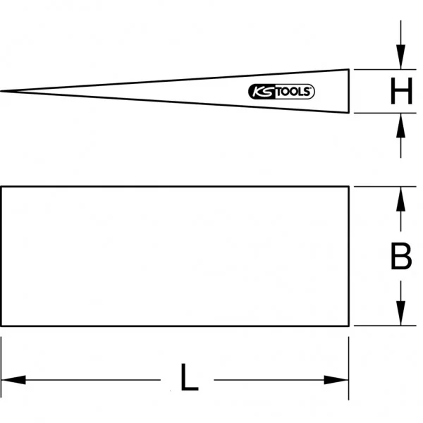 BRONZEplus kamenársky klin 120 × 44 mm KS Tools 963.2235