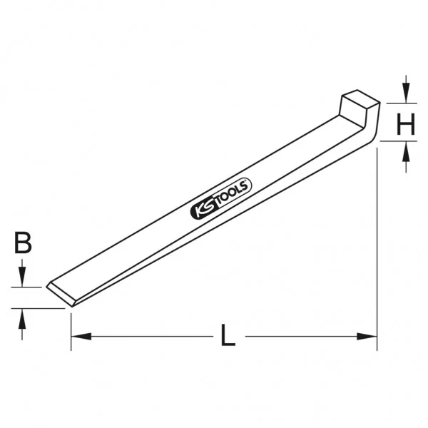 BRONZEplus klin s nosom 340 × 20 × 40 × 20 × 20 mm KS Tools 963.2230