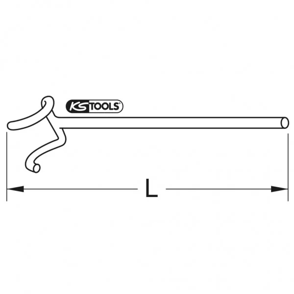 BRONZEplus kľúč na ručné koleso B Ø 36 × 60 mm KS Tools 963.8241
