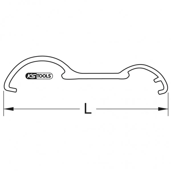 BRONZEplus kľúč na spojku A-B-C Ø 14 mm KS Tools 963.8205
